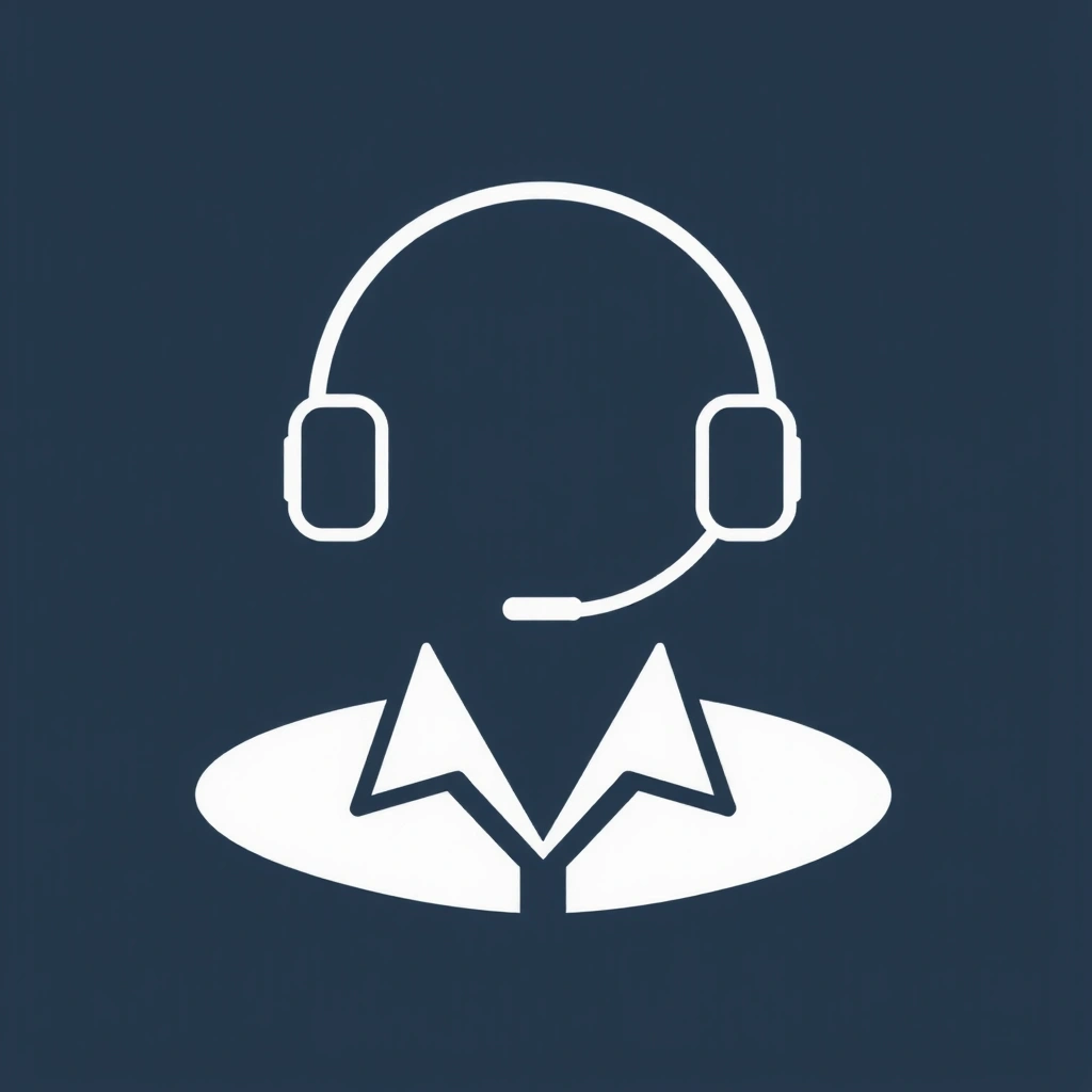Customer support headset icon